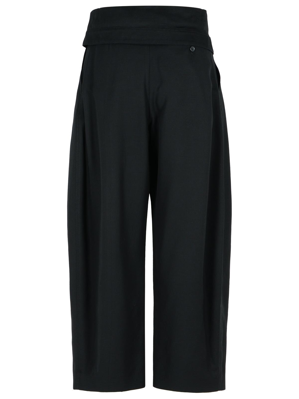 Jw Anderson Black Viscose Trousers Women by Luosophy