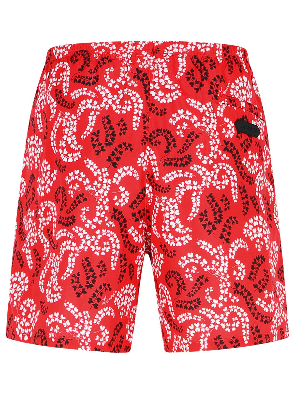 Lanvin Red Polyester Swimsuit Men by Luosophy