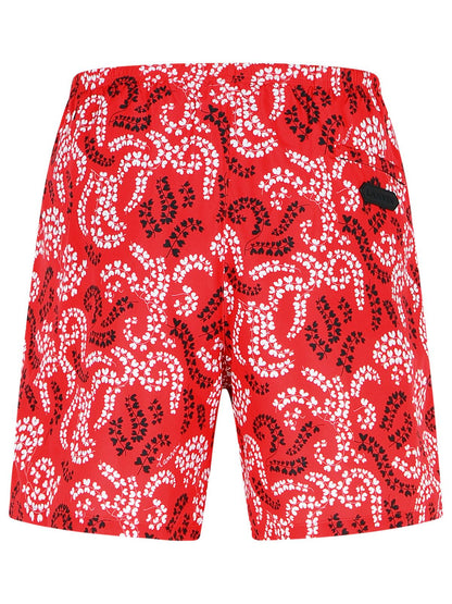 Lanvin Red Polyester Swimsuit Men by Luosophy