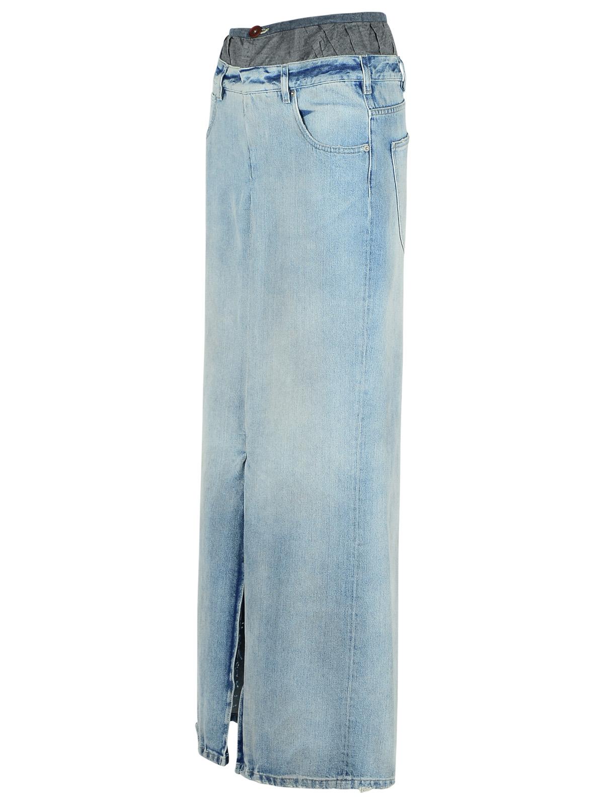 Maison Margiela Blue Denim Skirt Women by Luosophy