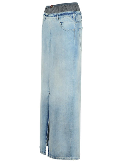 Maison Margiela Blue Denim Skirt Women by Luosophy