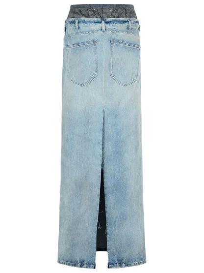 Maison Margiela Blue Denim Skirt Women by Luosophy