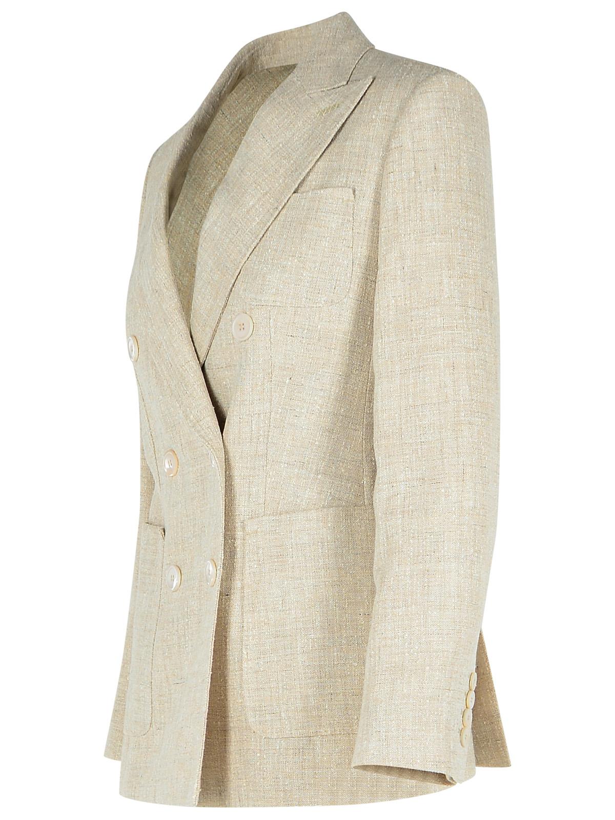 Max Mara Ivory Linen Blend Blazer Women by Luosophy