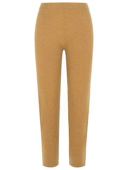 Max Mara Beige Cashmere Blend Trousers Women  DestGlow