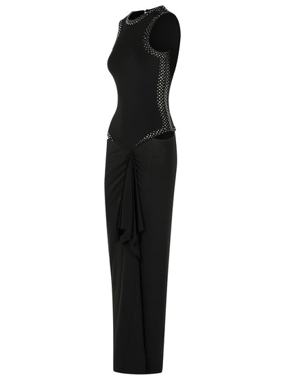 The Attico Dress In Black Acetate Blend Women by Luosophy