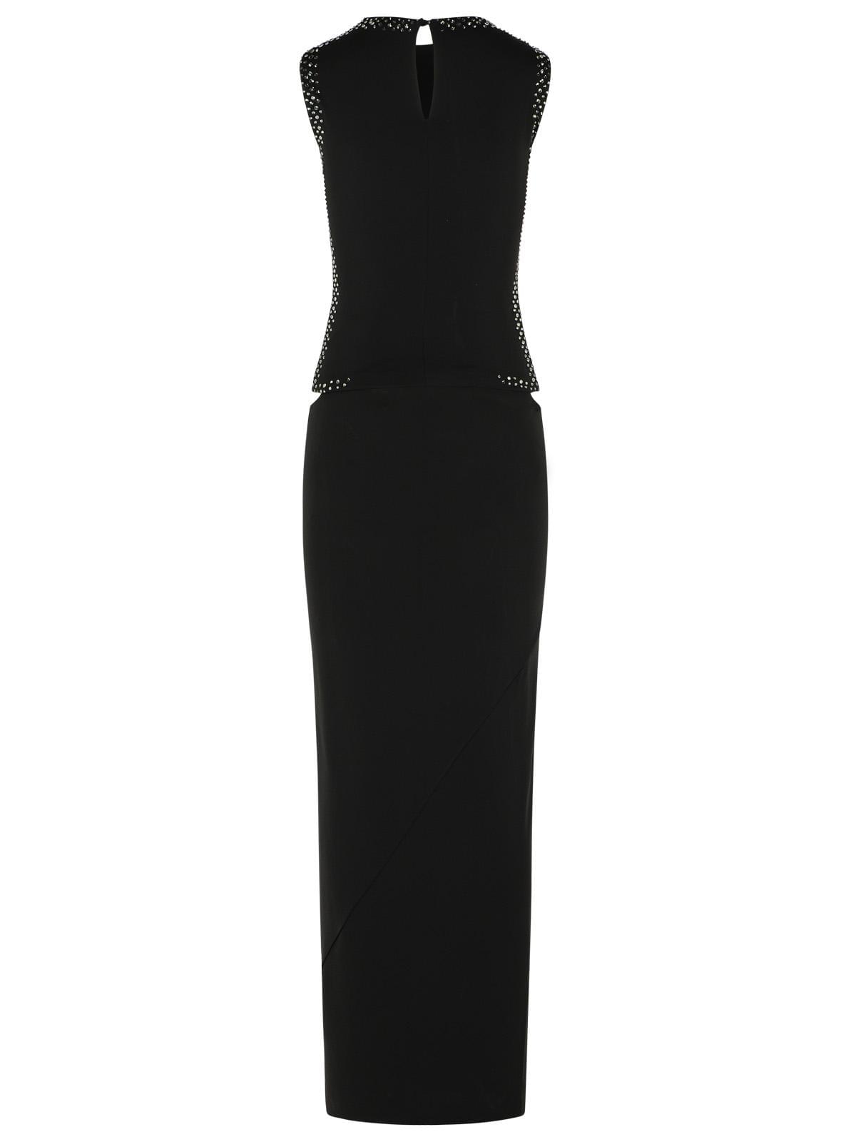 The Attico Dress In Black Acetate Blend Women