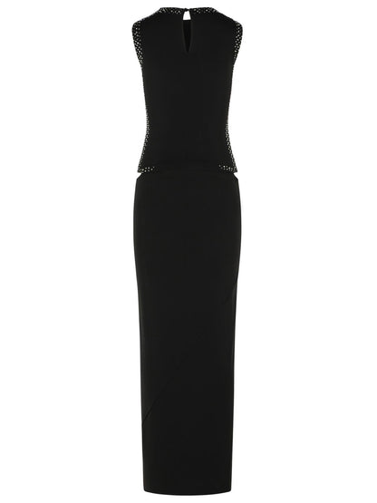 The Attico Dress In Black Acetate Blend Women