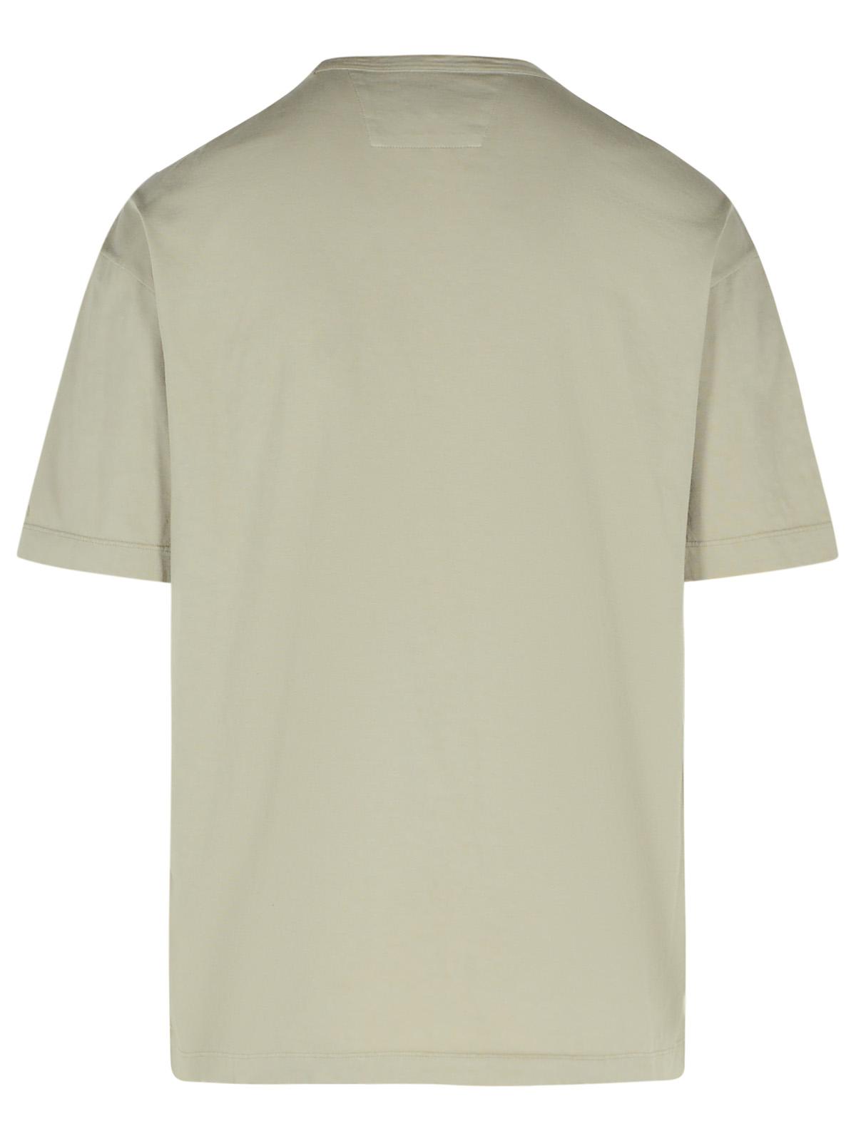 C.P. Company Beige Cotton T-Shirt Men by Luosophy