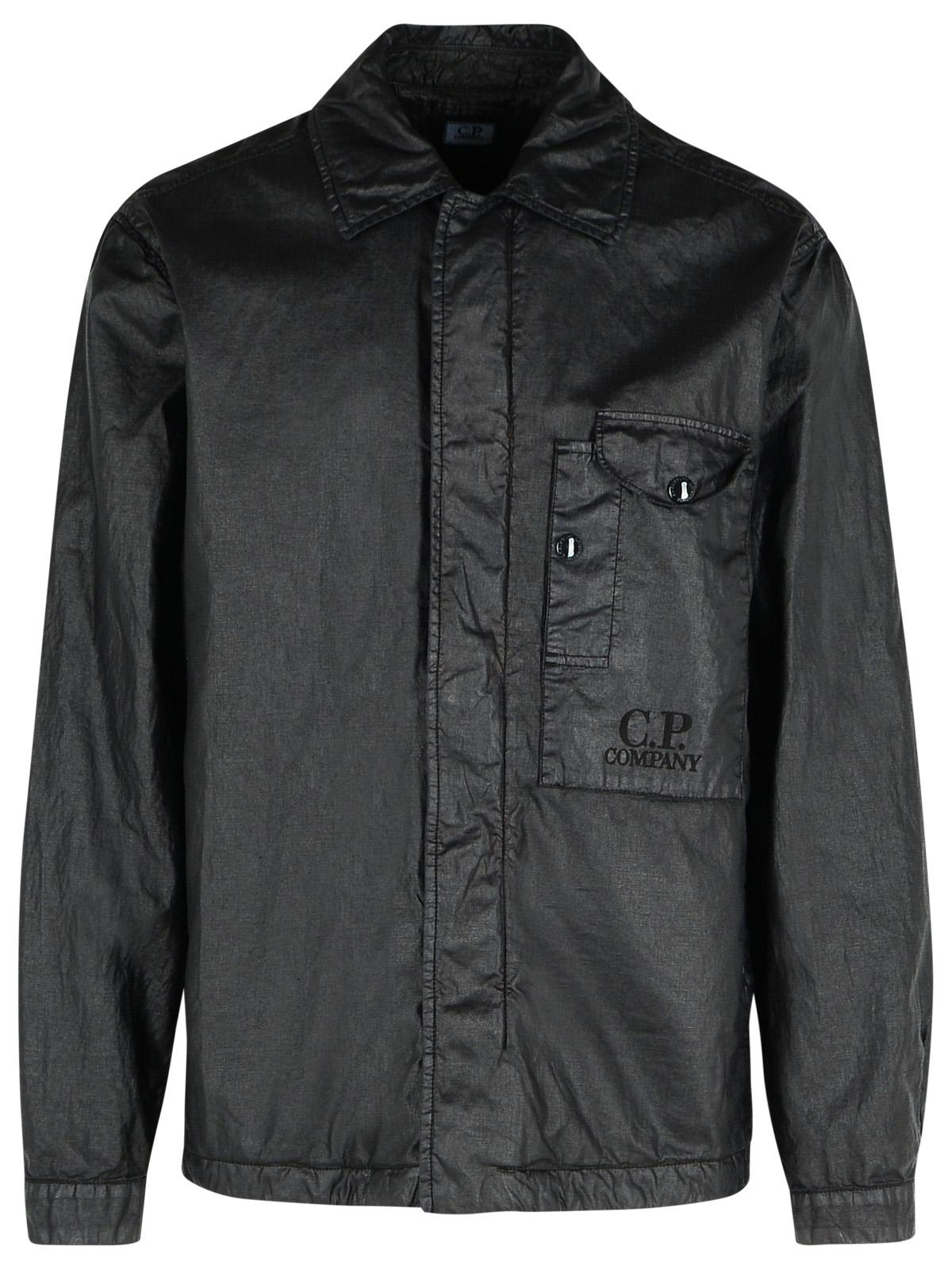 C.P. Company Black Linen Shirt Men by Luosophy