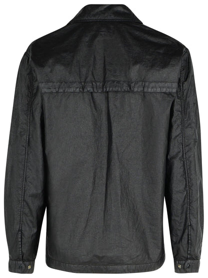 C.P. Company Black Linen Shirt Men by Luosophy