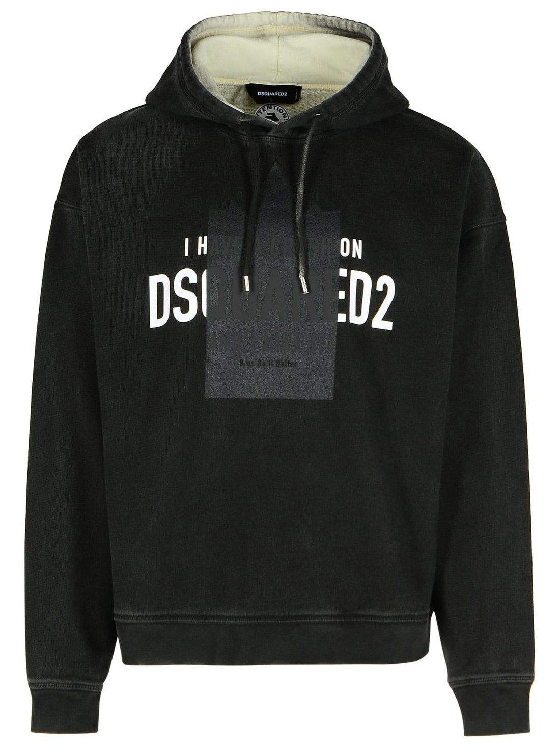 Dsquared2 Black Cotton Sweatshirt Men by Luosophy