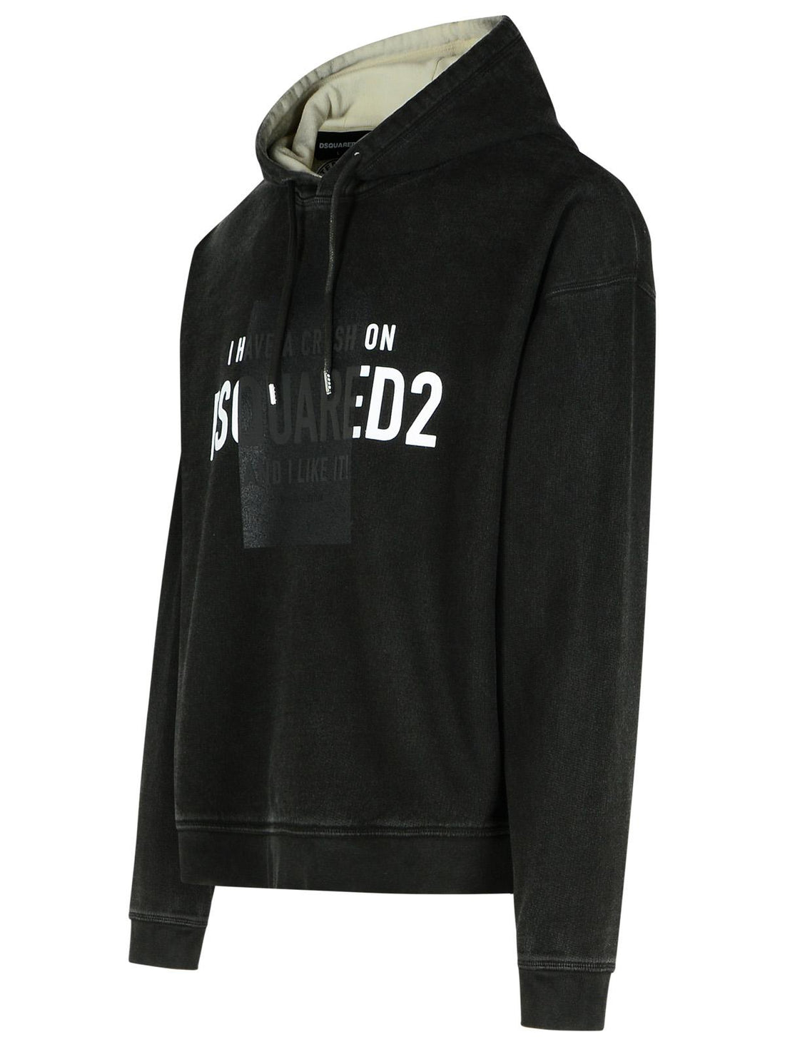 Dsquared2 Black Cotton Sweatshirt Men by Luosophy