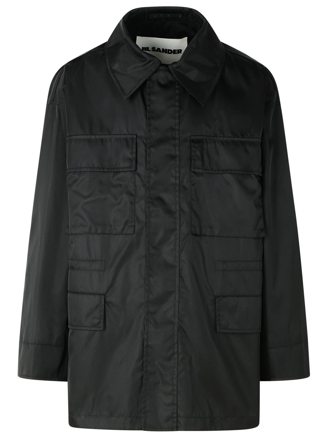 Jil Sander Black Polyamide Jacket Men by Luosophy