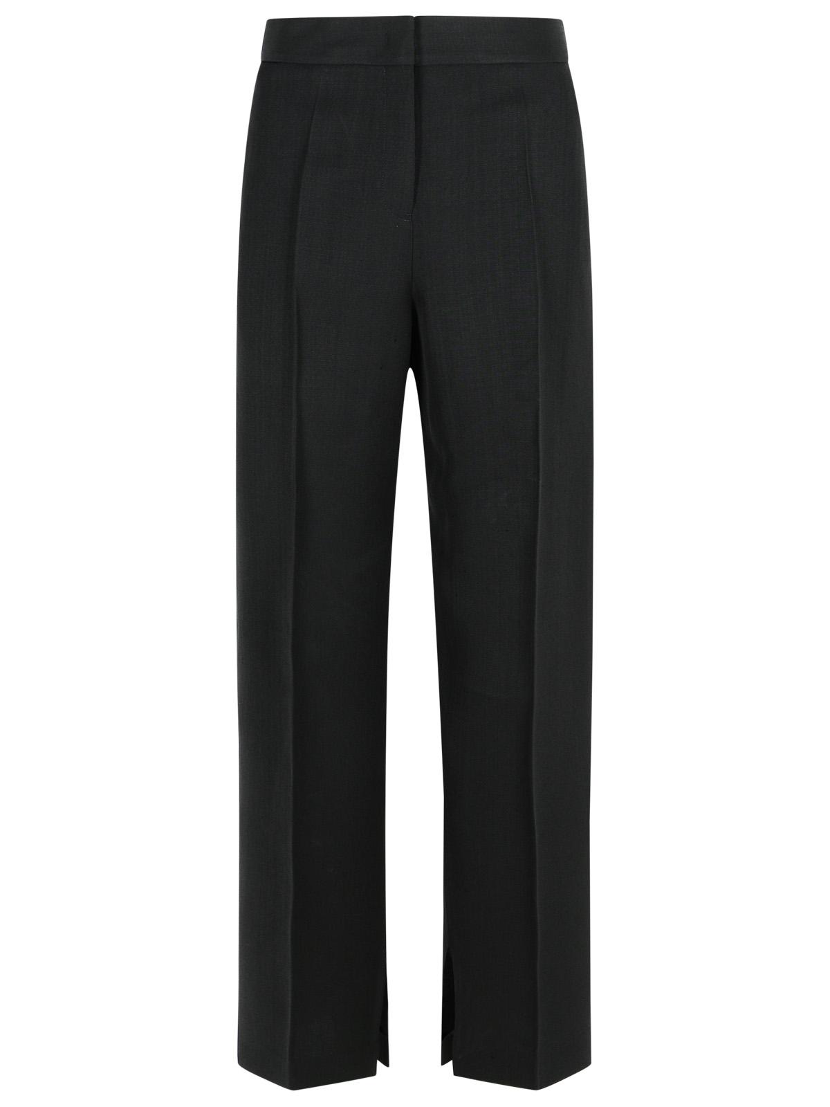 Jil Sander Black Viscose Blend Trousers Women by Luosophy
