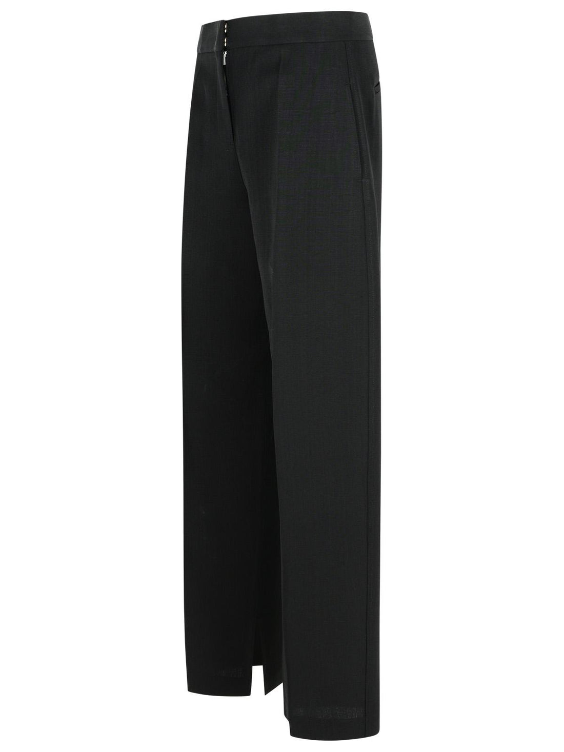 Jil Sander Black Viscose Blend Trousers Women by Luosophy