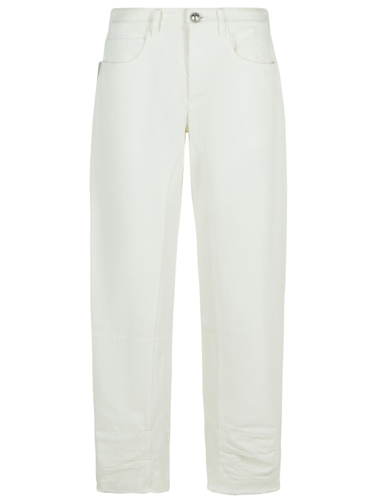 Jil Sander White Cotton Jeans Women by Luosophy