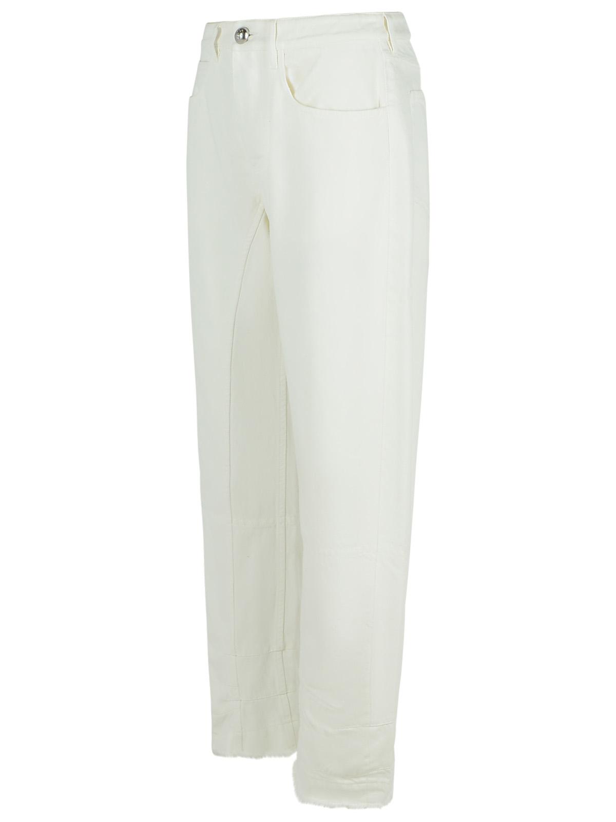 Jil Sander White Cotton Jeans Women by Luosophy