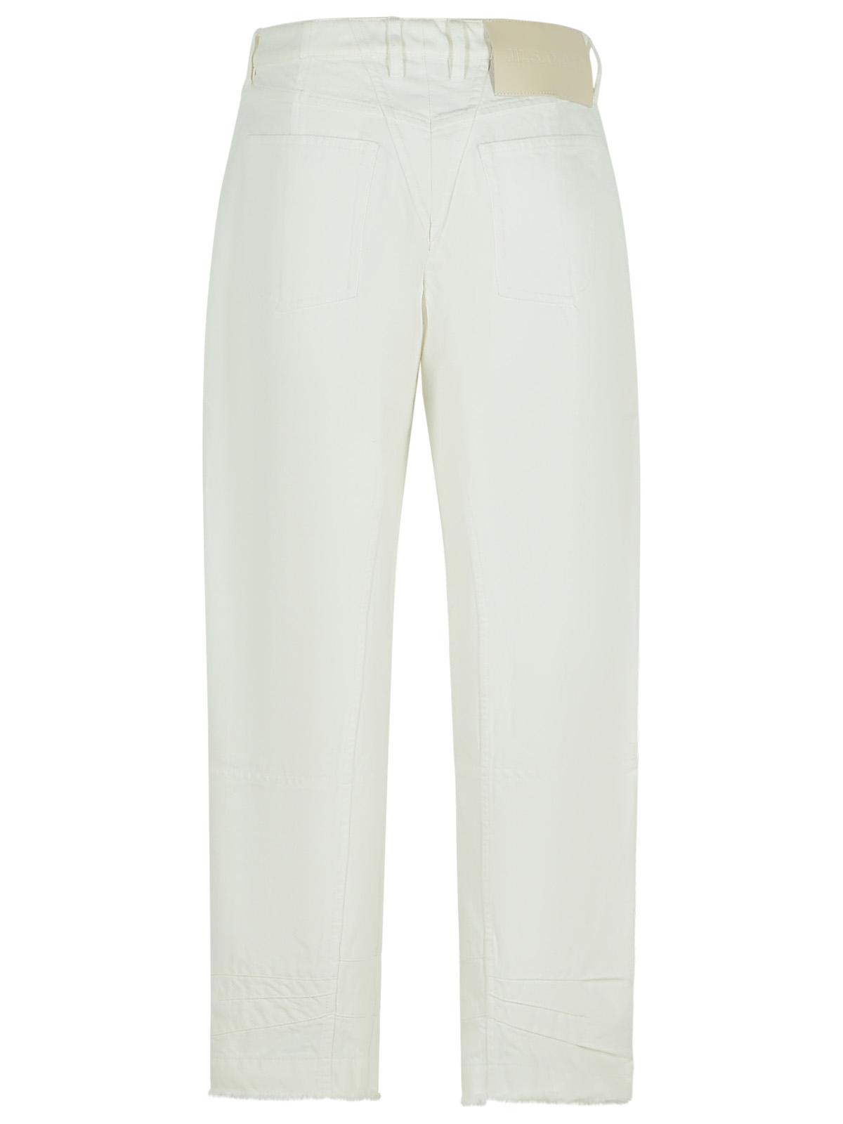 Jil Sander White Cotton Jeans Women by Luosophy