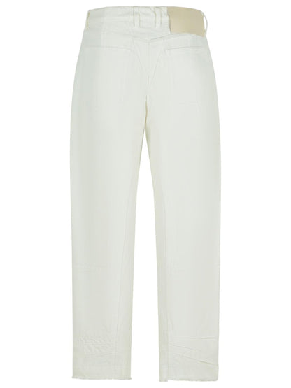 Jil Sander White Cotton Jeans Women by Luosophy