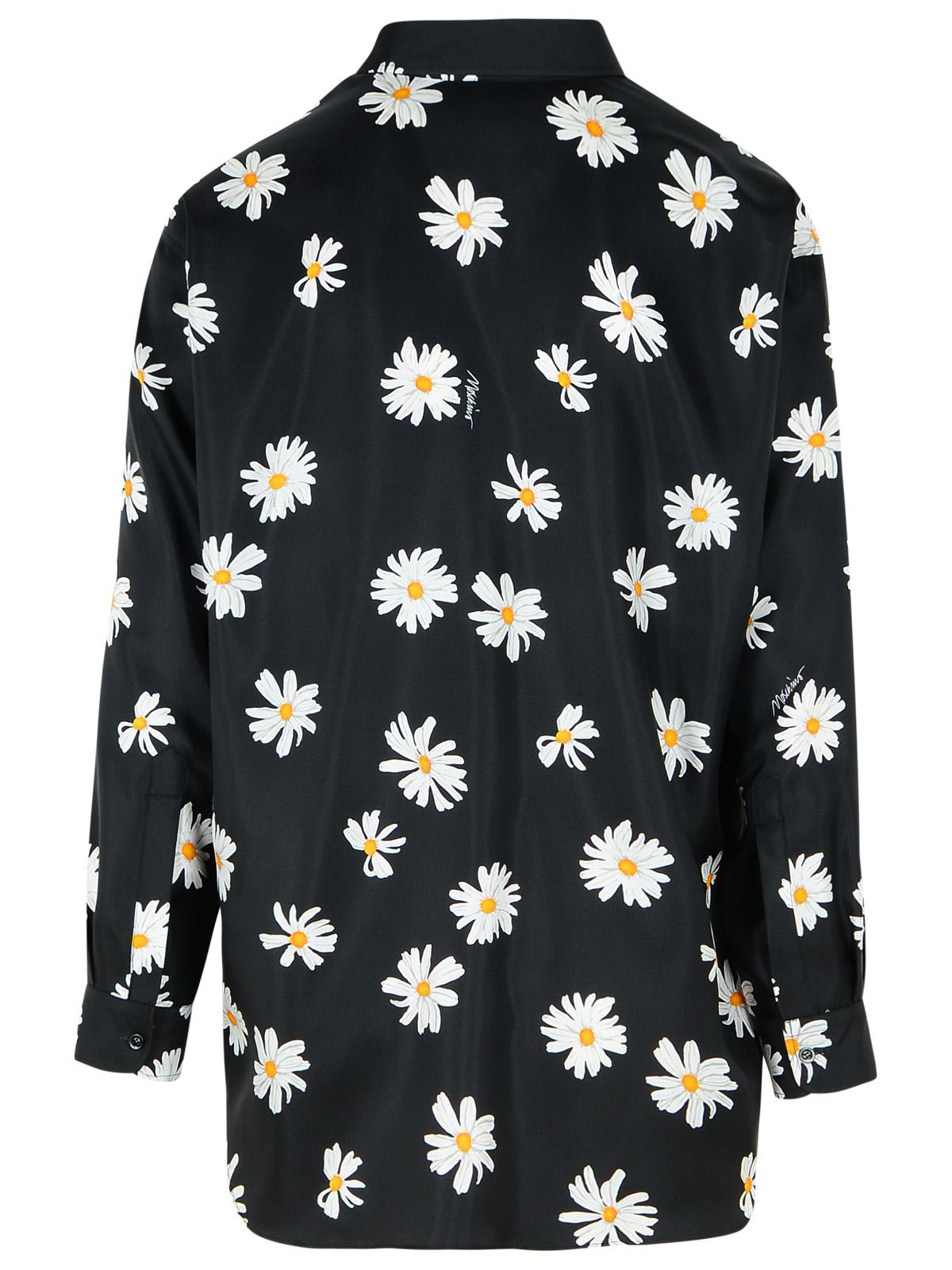 Moschino Black Silk Shirt Men by Luosophy