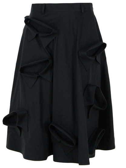Moschino Black Cotton Skirt Women by Luosophy