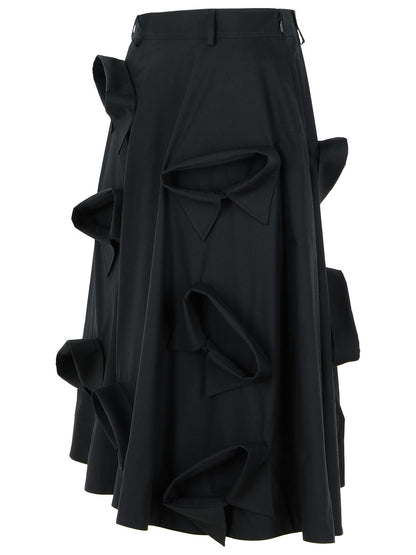 Moschino Black Cotton Skirt Women by Luosophy