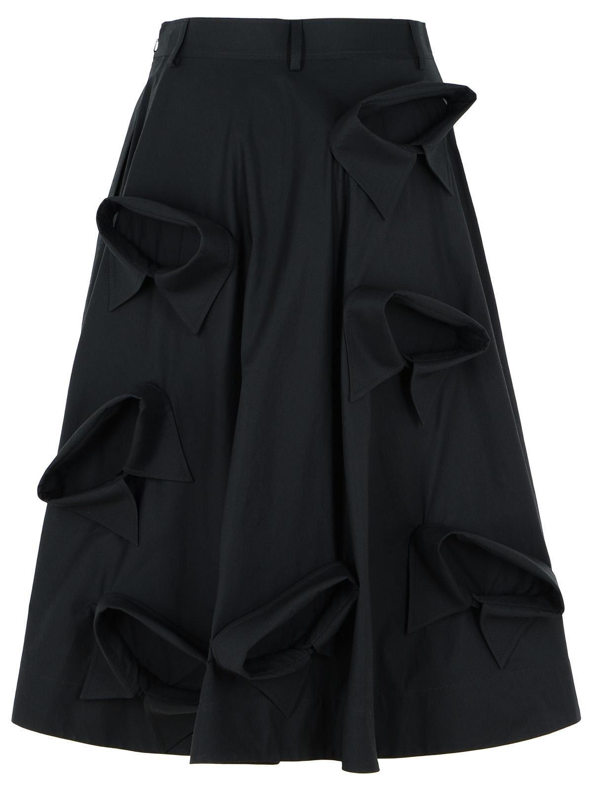 Moschino Black Cotton Skirt Women by Luosophy