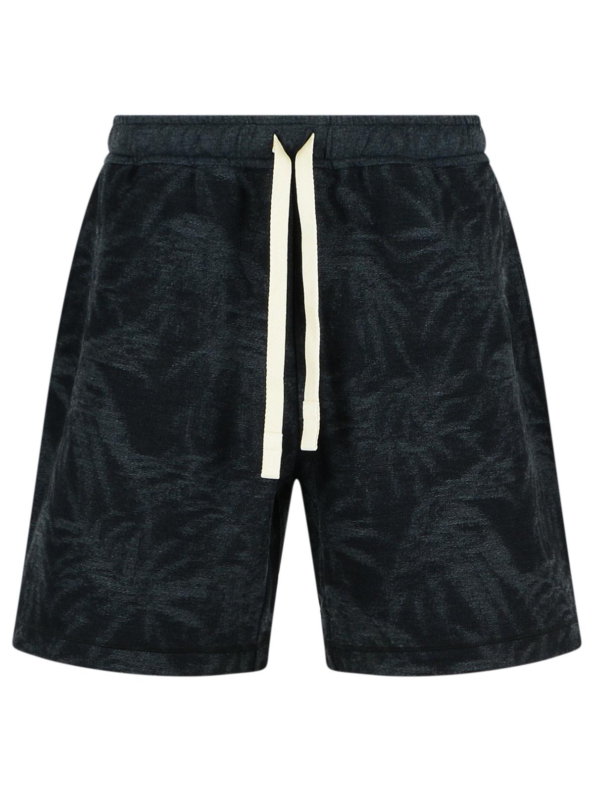 Palm Angels Black Cotton Bermuda Shorts Men by Luosophy