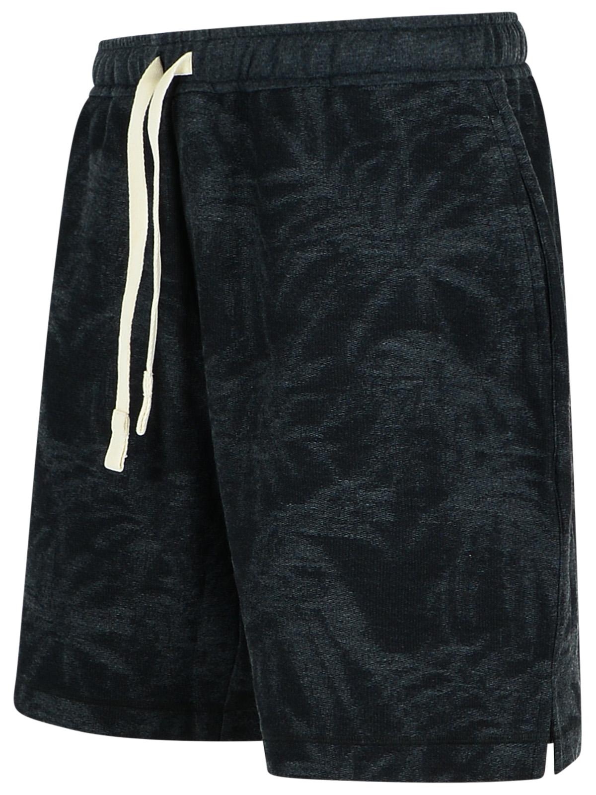 Palm Angels Black Cotton Bermuda Shorts Men by Luosophy