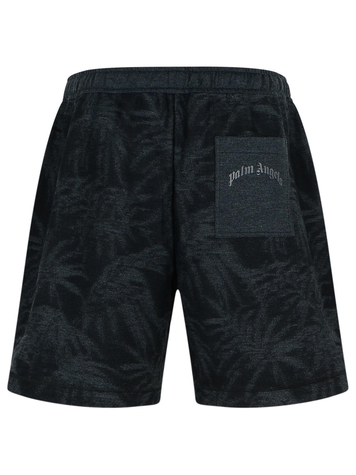 Palm Angels Black Cotton Bermuda Shorts Men by Luosophy