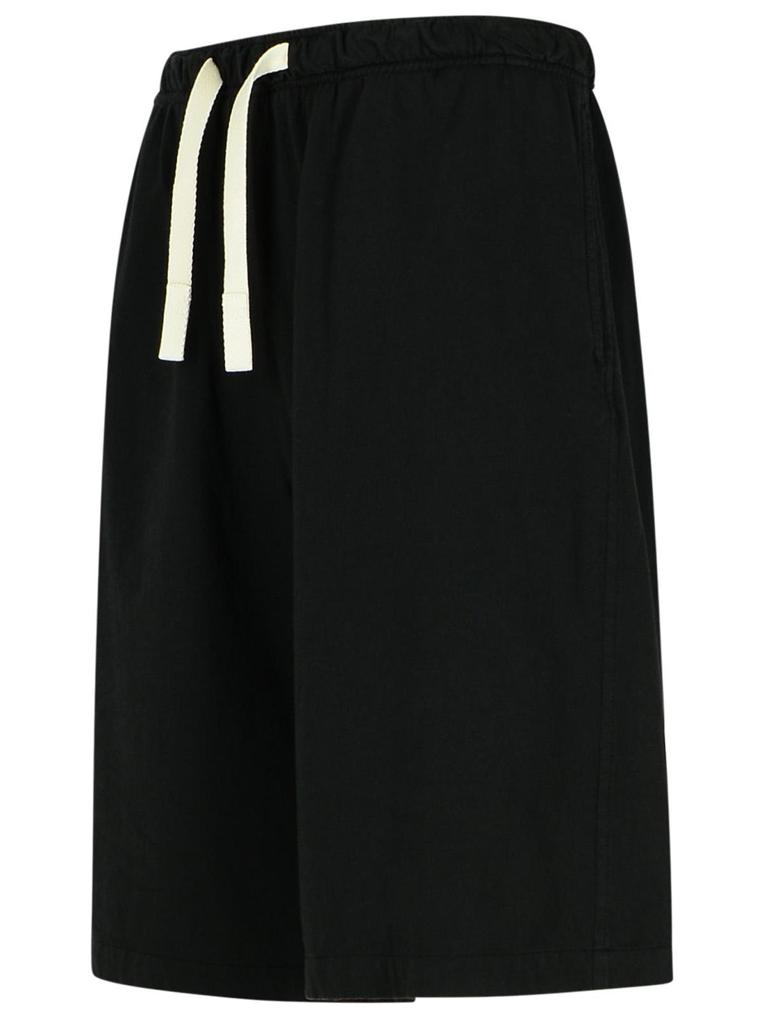 Palm Angels Black Cotton Bermuda Shorts Men by Luosophy