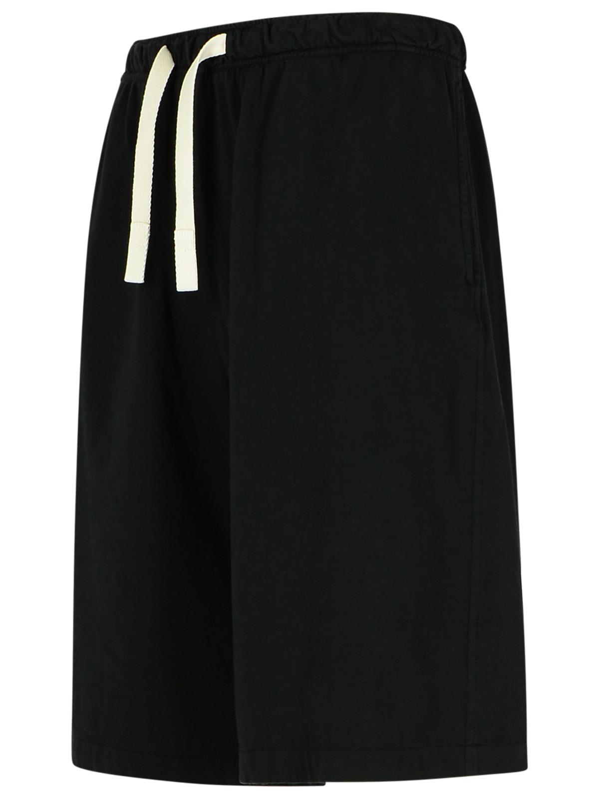Palm Angels Black Cotton Bermuda Shorts Men by Luosophy