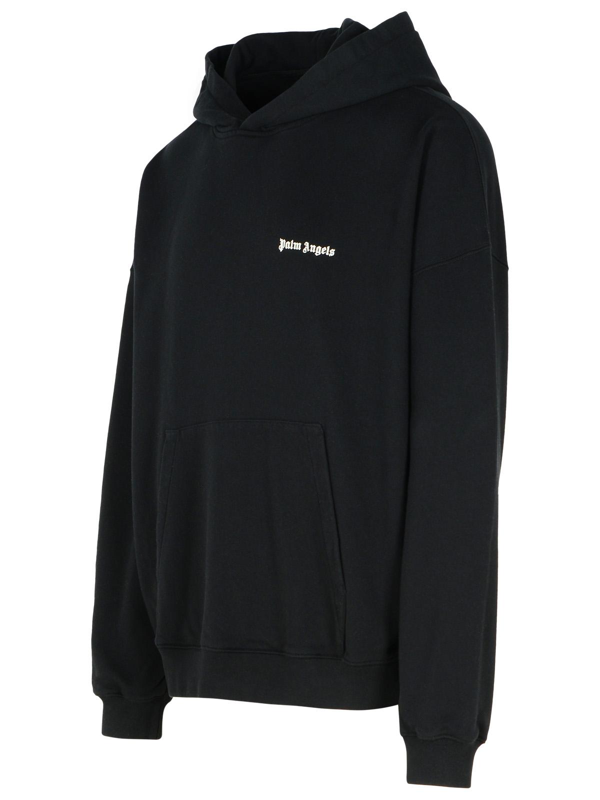 Palm Angels Black Cotton Sweatshirt Men by Luosophy