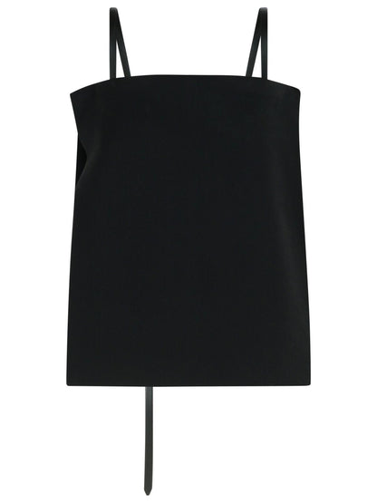 Sportmax Black Viscose Skirt Women by Luosophy