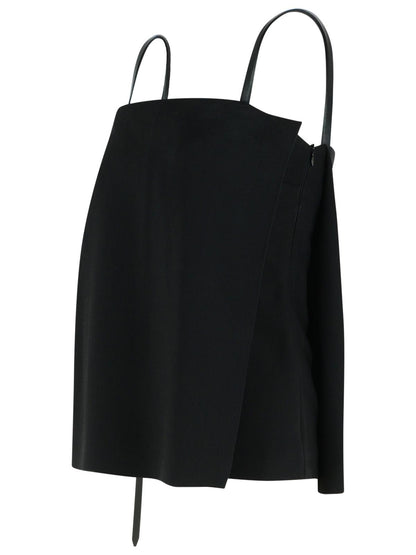 Sportmax Black Viscose Skirt Women