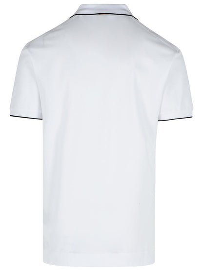 Zegna White Cotton Polo Shirt Men by Luosophy