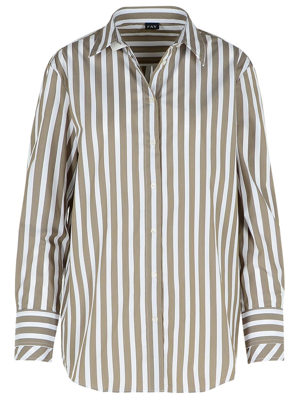 Fay Green Cotton Blend Shirt Women by Luosophy