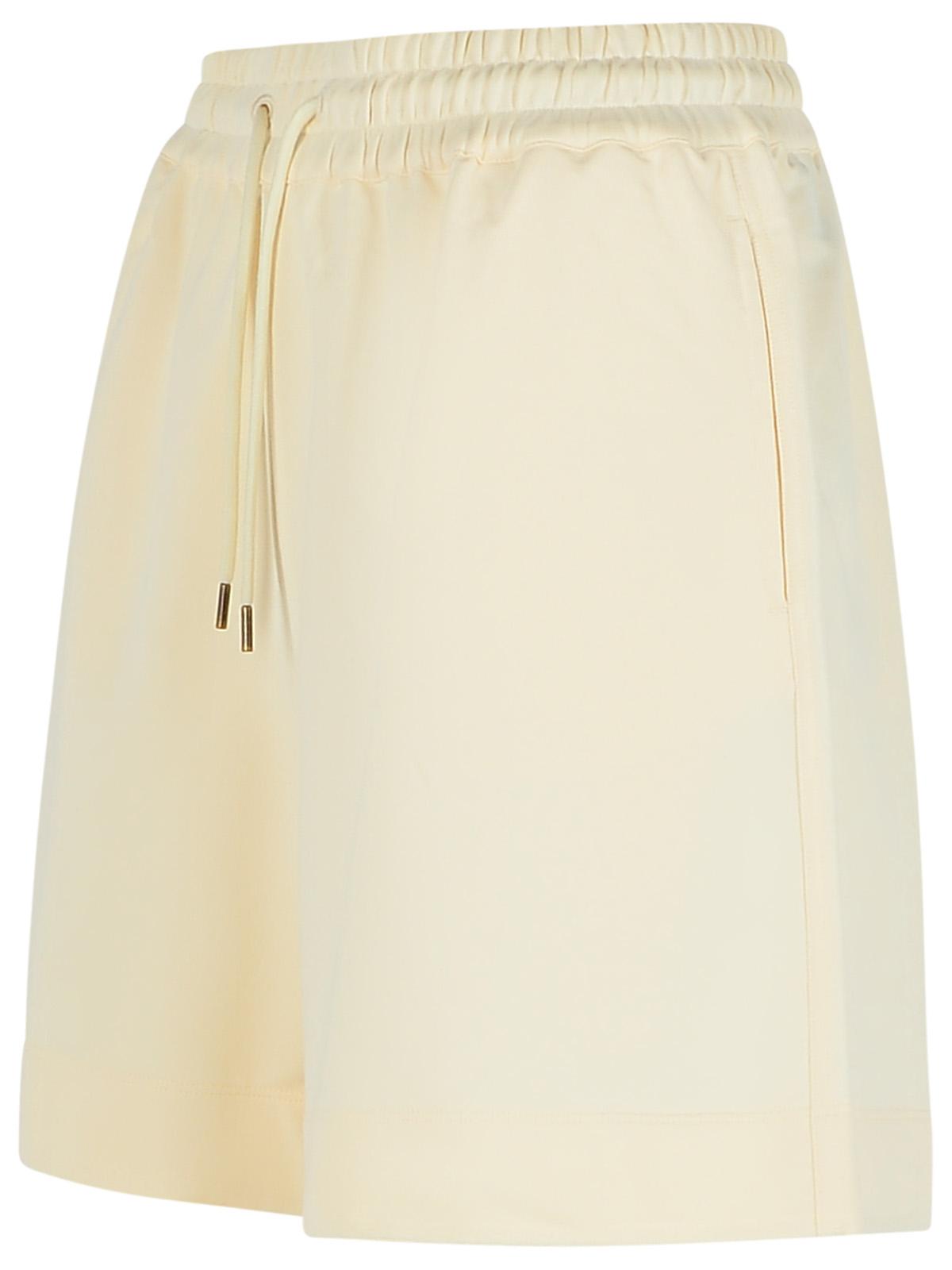 Moncler Cream Cotton Shorts Women by Luosophy