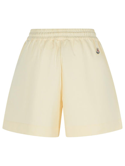 Moncler Cream Cotton Shorts Women by Luosophy