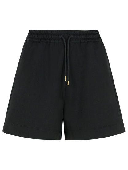Moncler Black Cotton Shorts Women by Luosophy