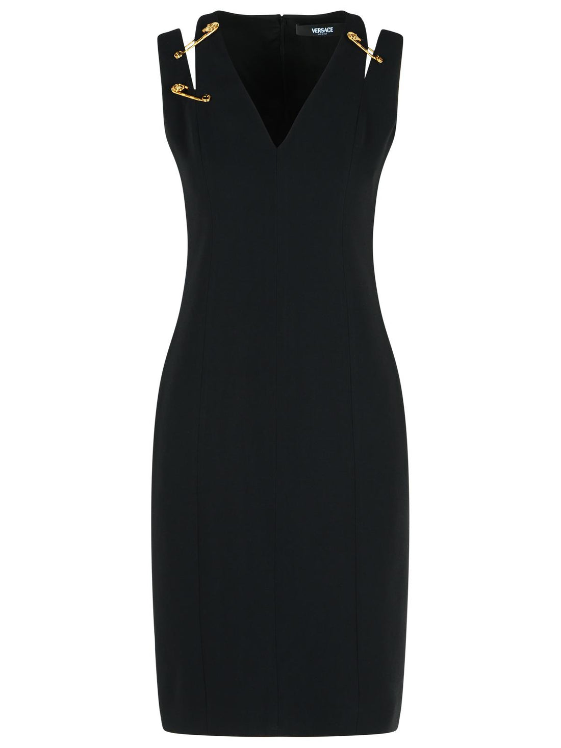 Versace Black Viscose Blend Dress Women by Luosophy