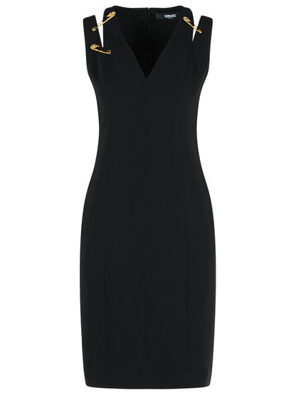 Versace Black Viscose Blend Dress Women by Luosophy
