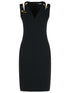 Versace Black Viscose Blend Dress Women by Luosophy
