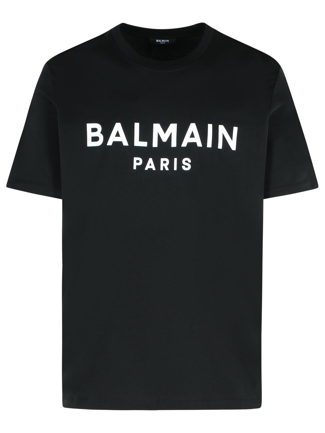 Balmain Black Cotton T-Shirt Men by Luosophy