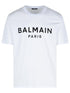 Balmain White Cotton T-Shirt Men by Luosophy