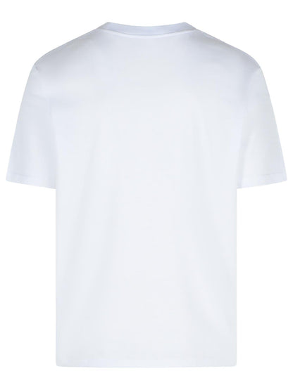 Balmain White Cotton T-Shirt Men by Luosophy