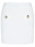 Balmain White Cotton Blend Miniskirt Women by Luosophy