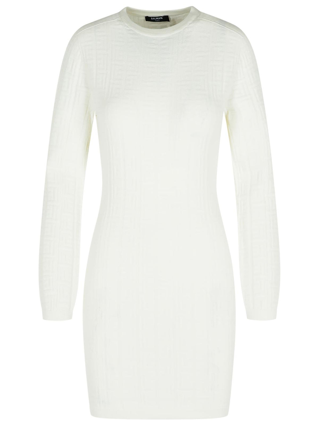 Balmain White Viscose Blend Dress Women by Luosophy