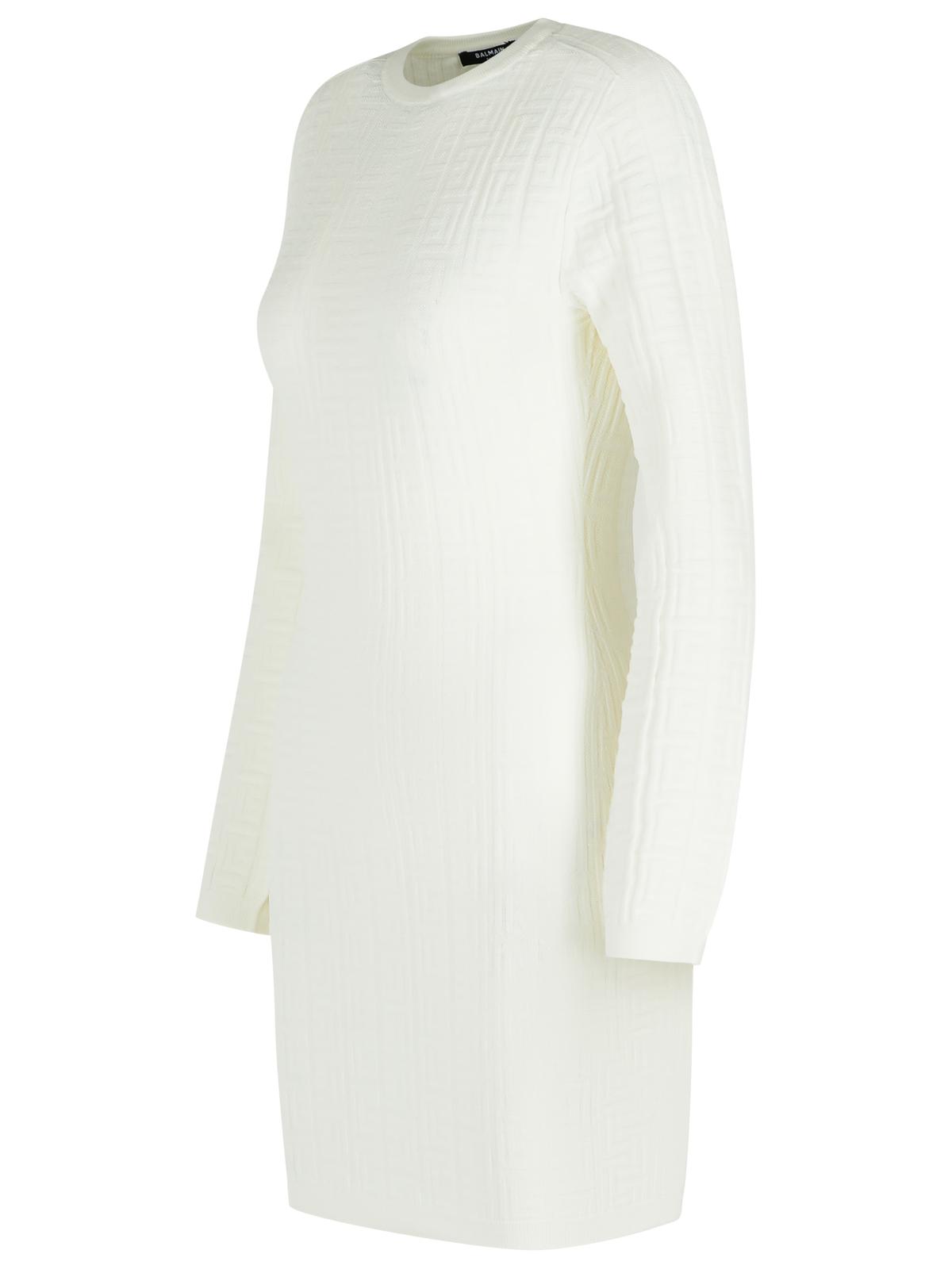 Balmain White Viscose Blend Dress Women by Luosophy