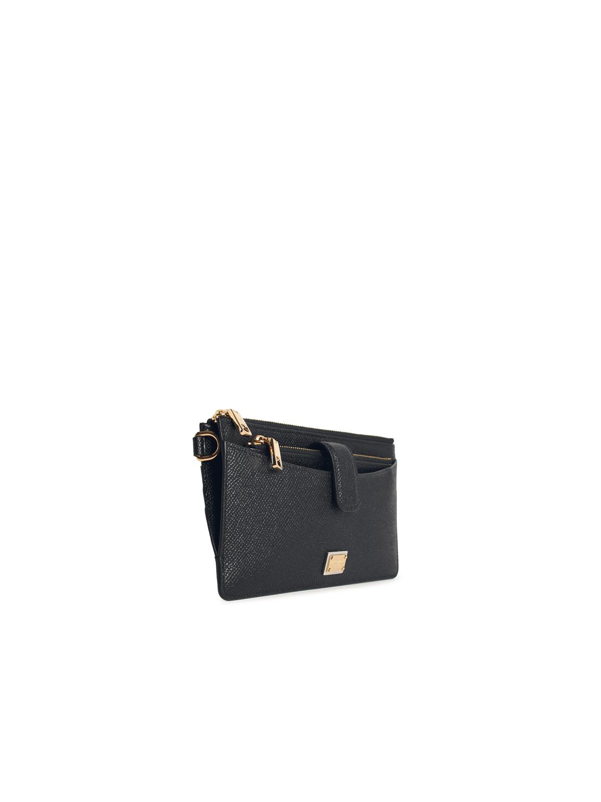 Dolce &amp; Gabbana Black Leather Cardholder Women by Luosophy